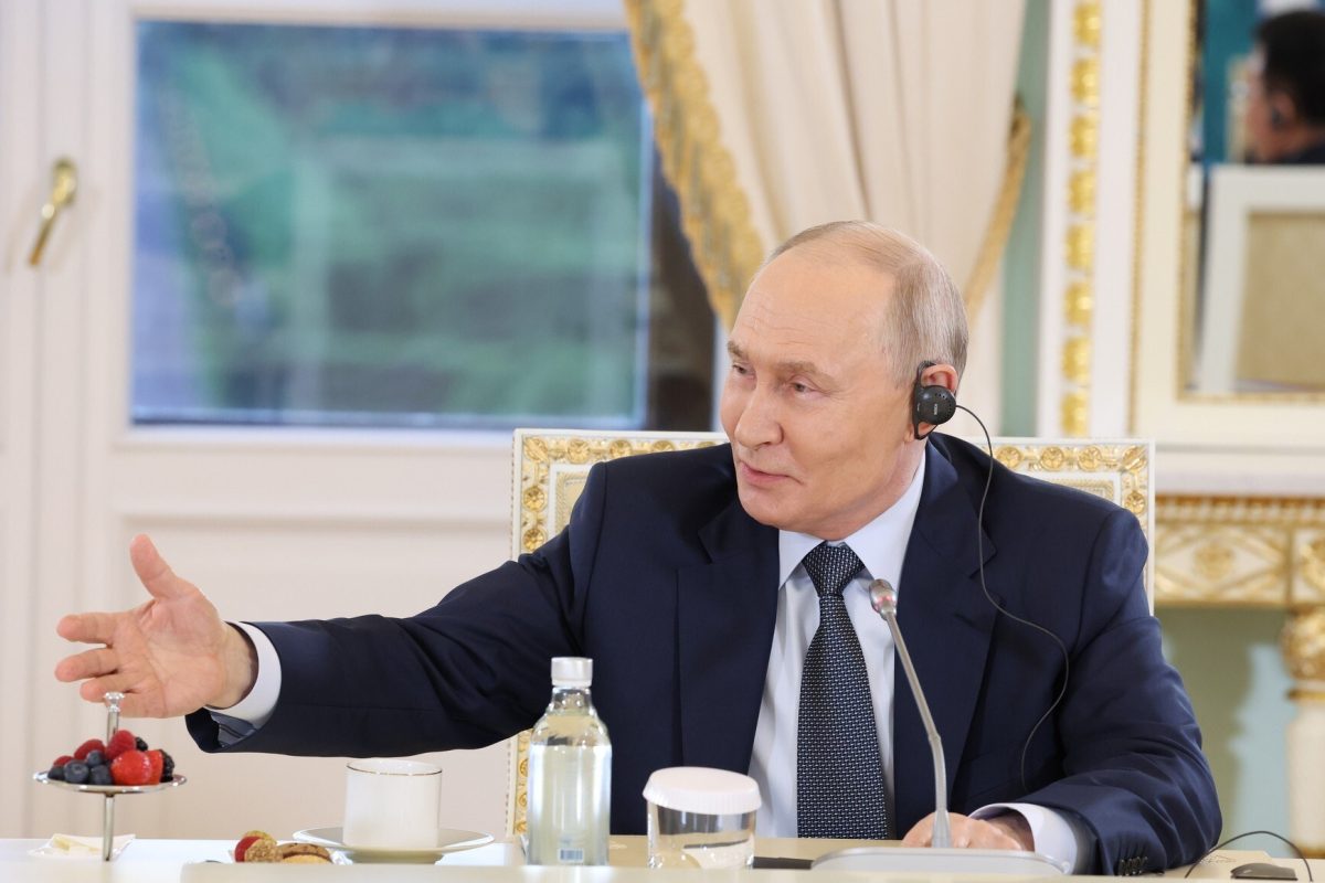 Wladimir PUTIN (President of Russia) at the Economic Forum in St. Petersburg on 04.06.2026. Photo: The Kremlin Moscow via SVEN SIMON Photo Agency GmbH & Co. Press Photo KG # Prinzess-Luise-Str. 41 # 45479 Muelheim / Ruhr # Tel. 0208/9413250 # Fax. 0208/941