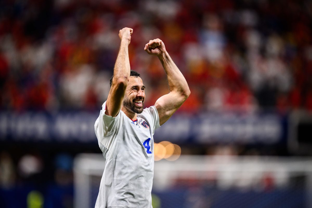 Roberto Lopes of Cabo Verde celebrates a draw GES/ Fussball/ FIFA Weltmeisterschaft 2026 Vorrunde: Spanien - Kap Verde, 15.06.2026 Football / Soccer: FIFA World Cup Group stage: Spain vs Cabo Verde, Atlanta, June 15, 2026
