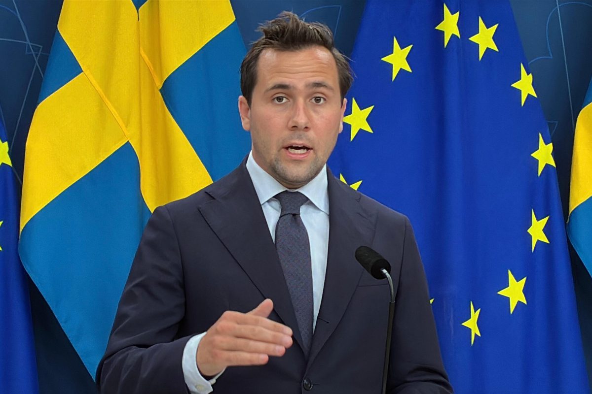 STOCKHOLM, SWEDEN - JULY 31: Swedish Minister for International Development Cooperation and Foreign Trade, Benjamin Dousa, speaks during an exclusive interview about the ongoing famine in Gaza on July 31, 2025 in Stockholm, Sweden. Atila Altuntas / Anadolu