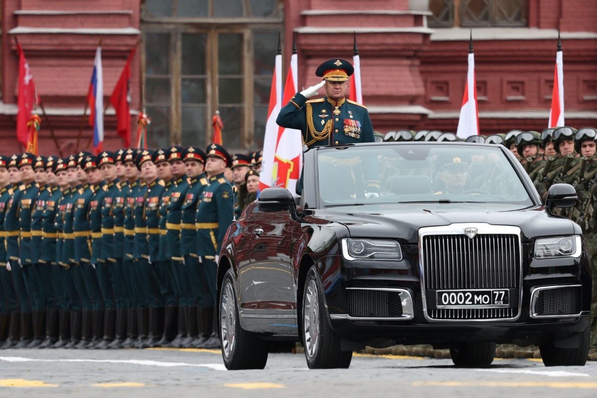 Vladimir Putin celebrates the shortest parade since the fall of the Soviet Union. Victory Parade on Red Square, Military parade on 09.05.2026 on Red Square in Moscow. Photo: The Kremlin Moscow via SVEN SIMON Photo Agency GmbH & Co. Press Photo KG # Prinzes