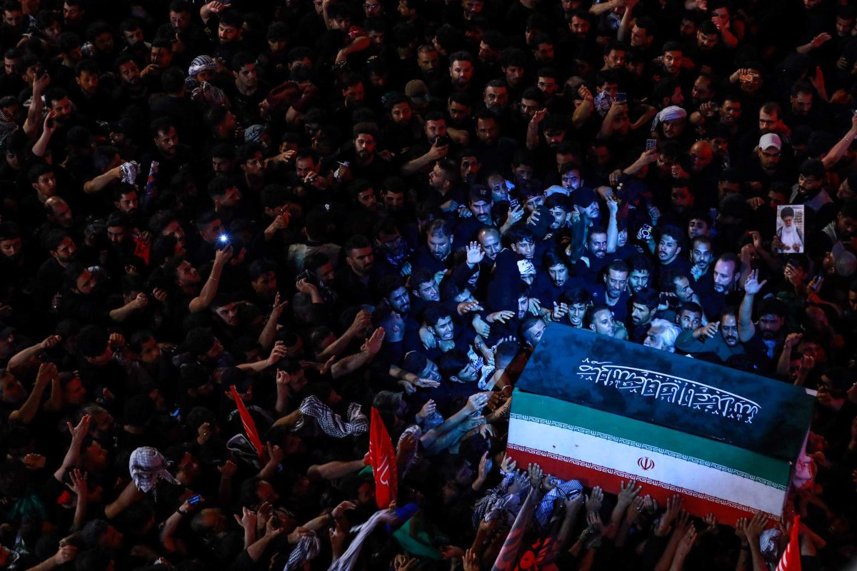 Body of Iranian Leader arrives for funeral